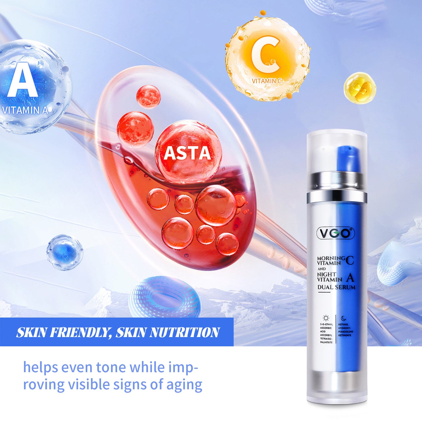 Morning Vitamin C And Night Vitamin A Dual Serum