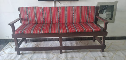 Wooden 3 seats chairs