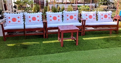 Wooden 3 seats chairs